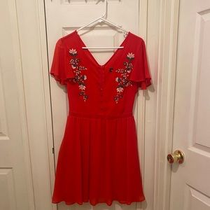 Sequin Hearts Red dress